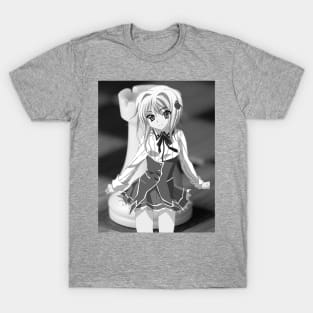 Koneko - High School DxD - black and white T-Shirt